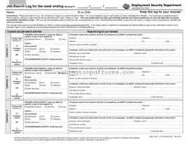 Fillable Wa State Unemployment Job Template