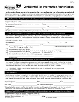 Fillable Washington 27 0054 Template