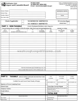 Fillable Washington Liq 318 Template