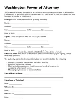 Attorney-Approved Washington Power of Attorney Template