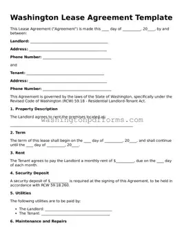 Attorney-Approved Washington Lease Agreement Template