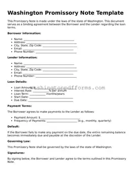 Attorney-Approved Washington Promissory Note Template